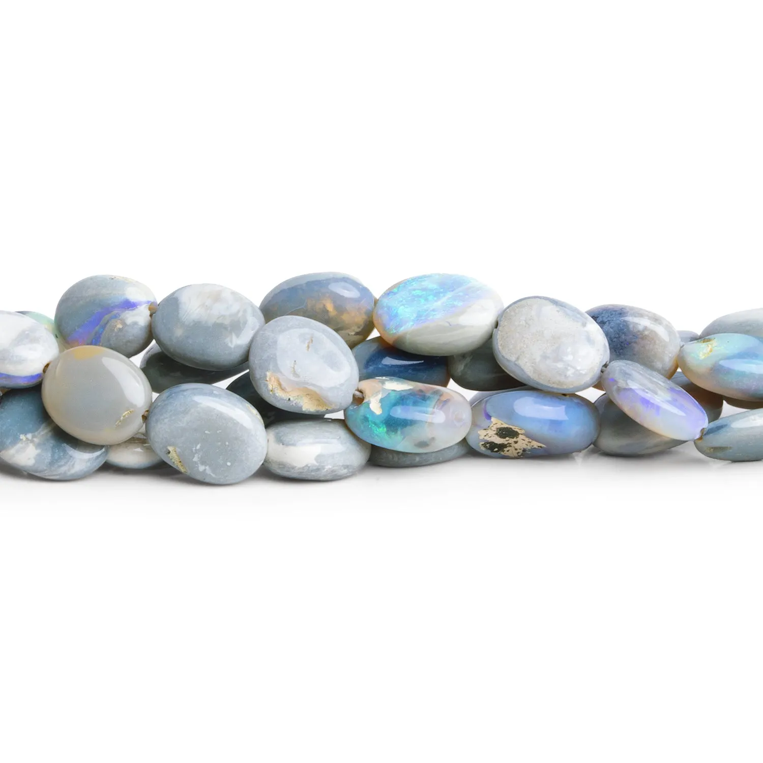 10x7mm Australian Opal Plain Nuggets 18 inch 47 beads AA Grade