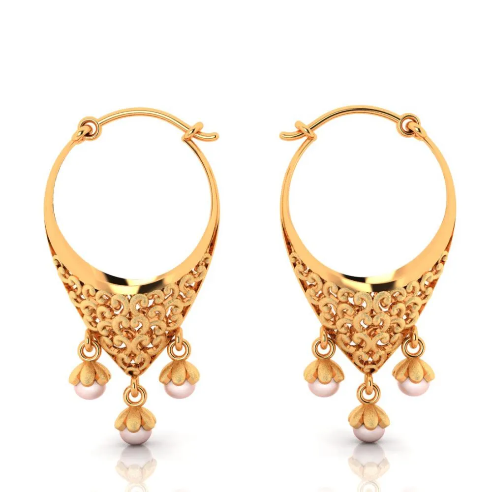 22k Unique Gold Earrings That Are Expertly Crafted