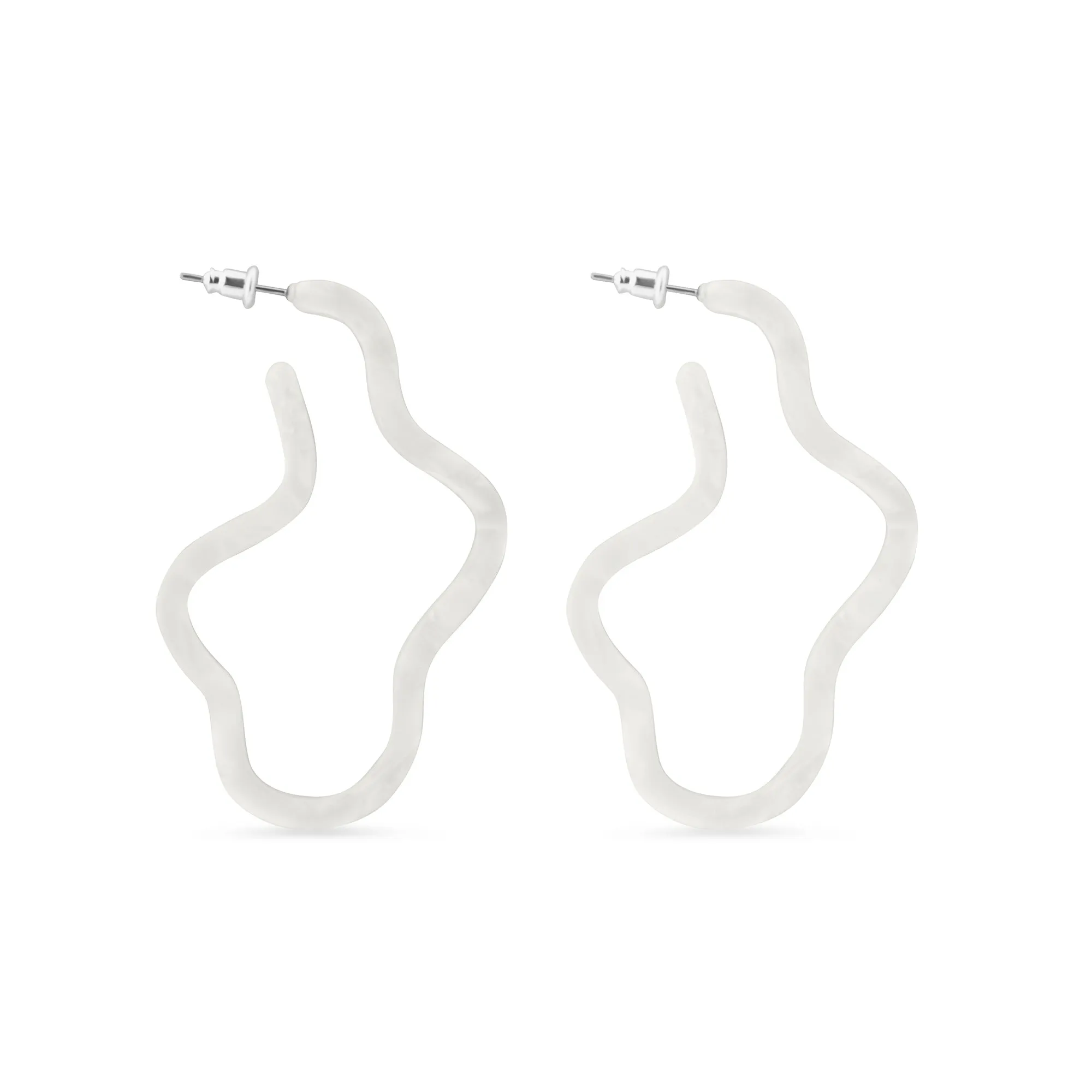 Accessorize London Women's Wavy Resin Earrings