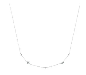 AMELIA Sparkling Diamonds Sterling Silver Necklace