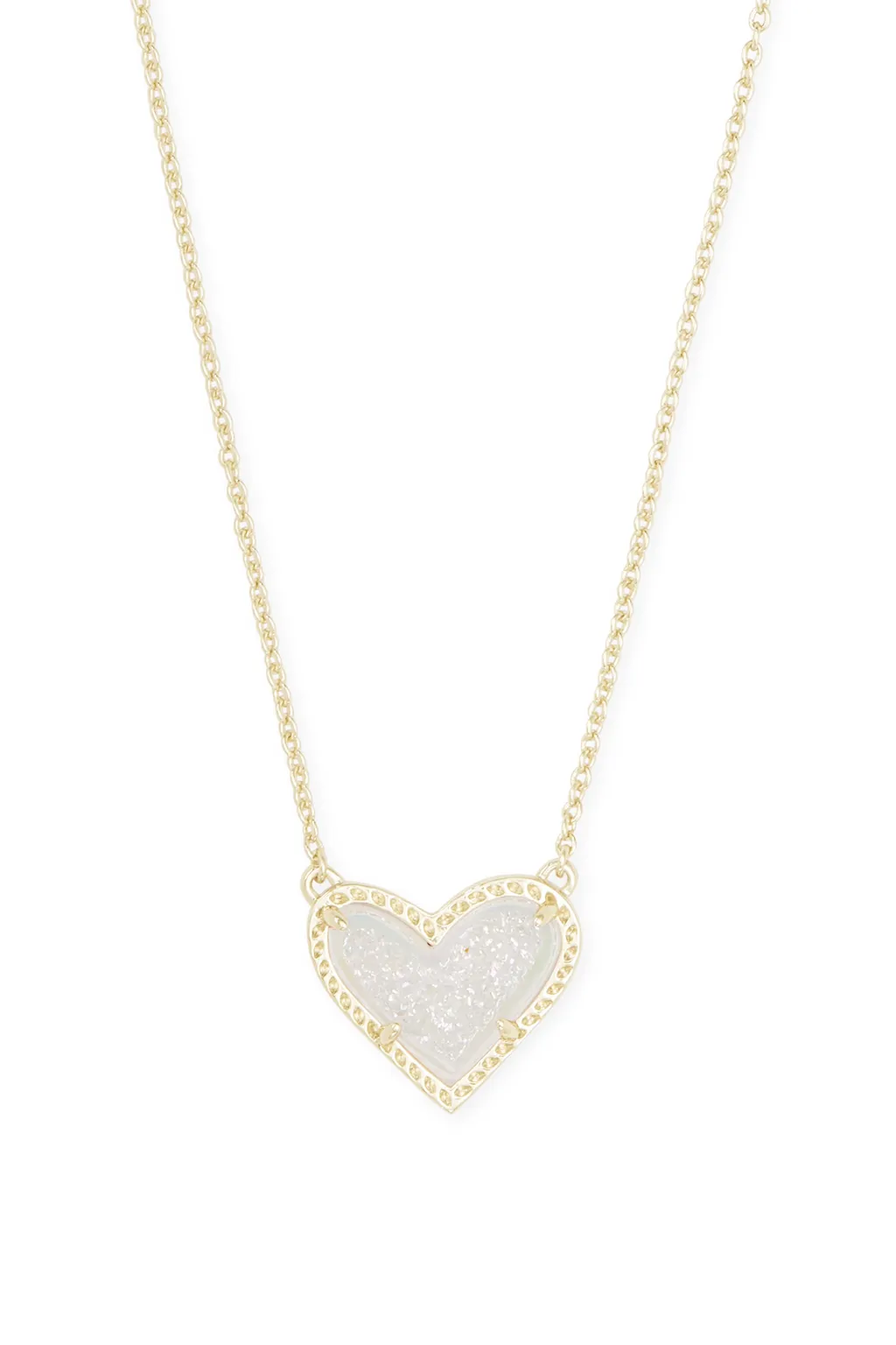 Ari Heart Druzy Necklace