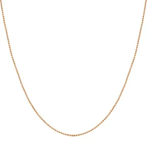 Bead Chain Necklace Rose Gold