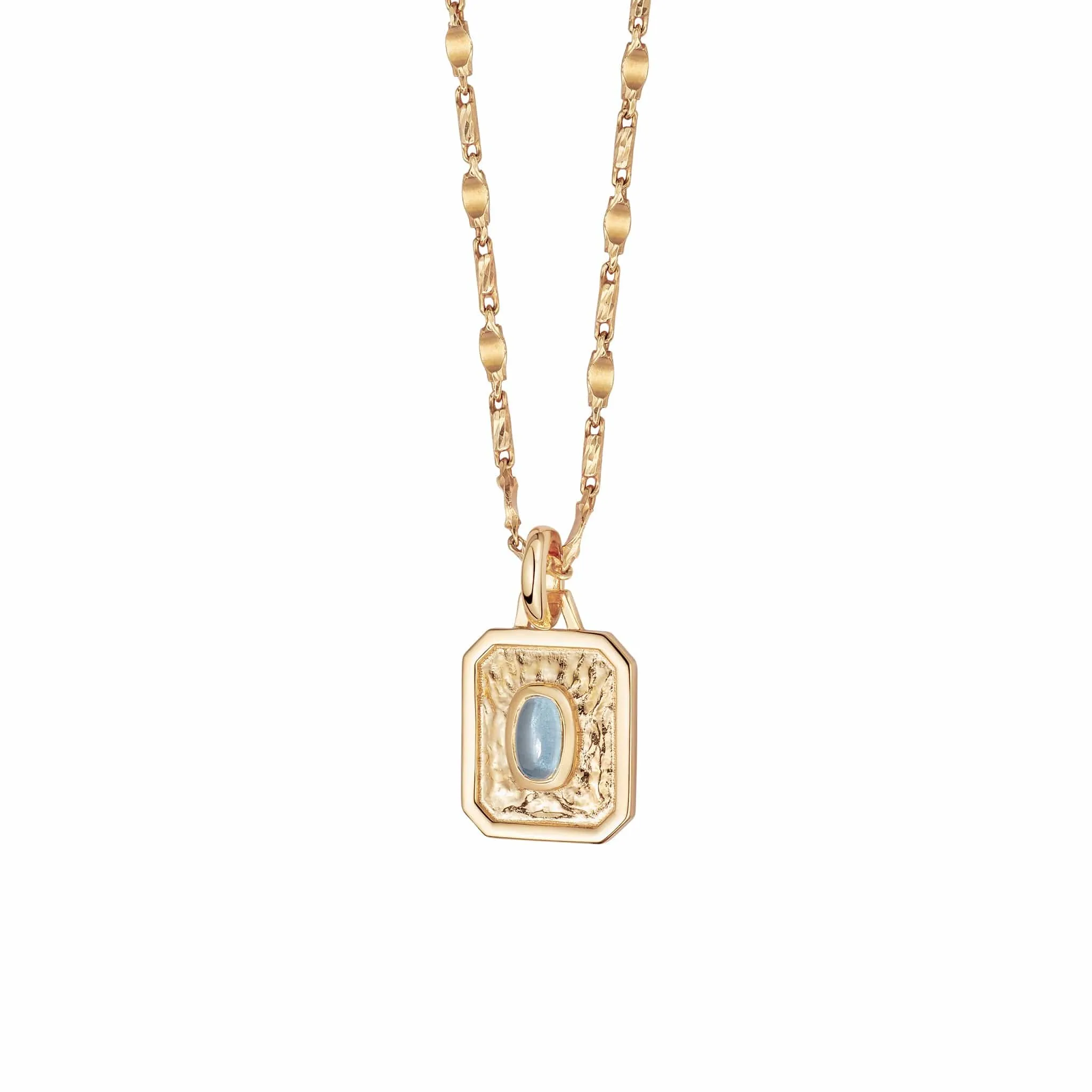 Birthstone Necklace 18ct Gold Plate