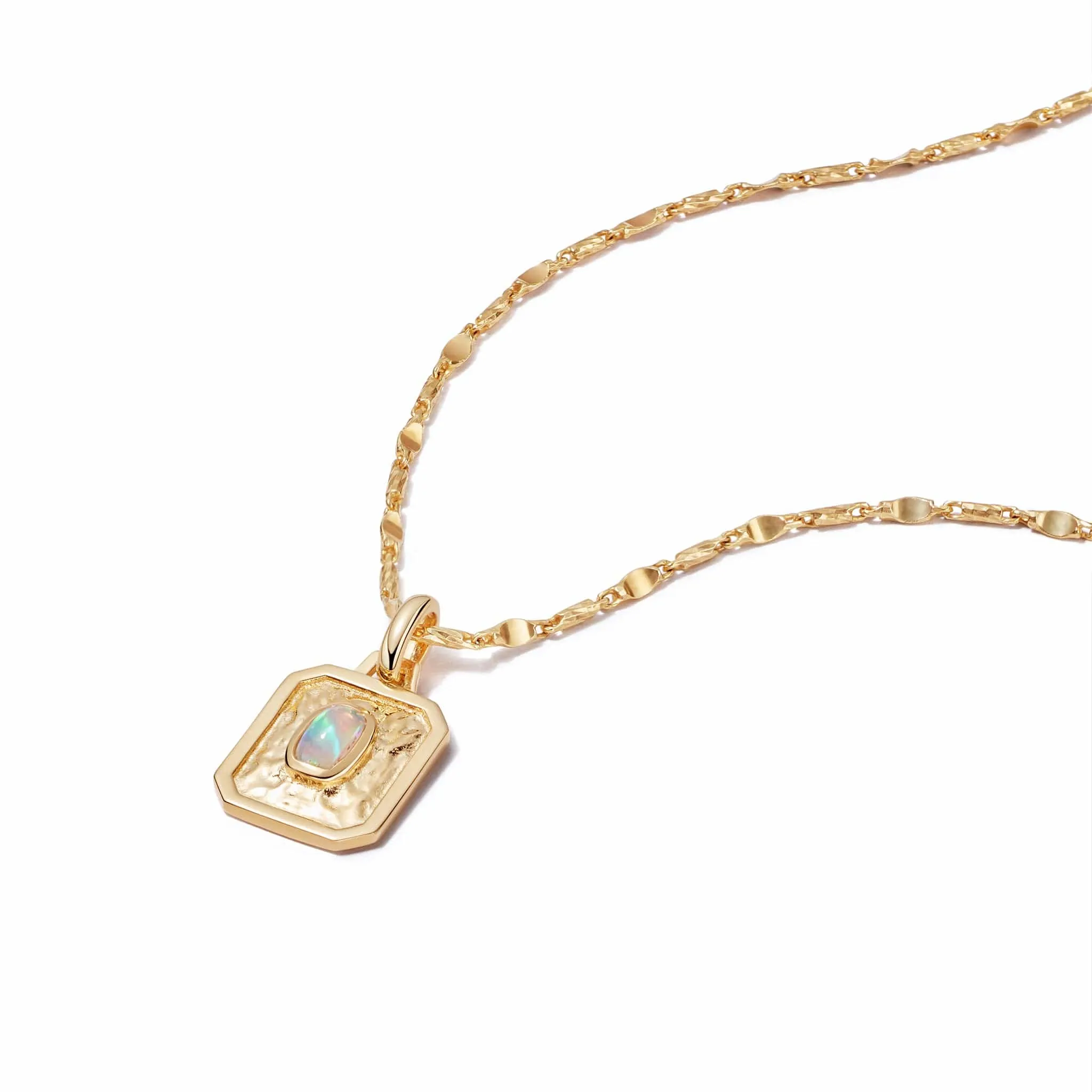 Birthstone Necklace 18ct Gold Plate