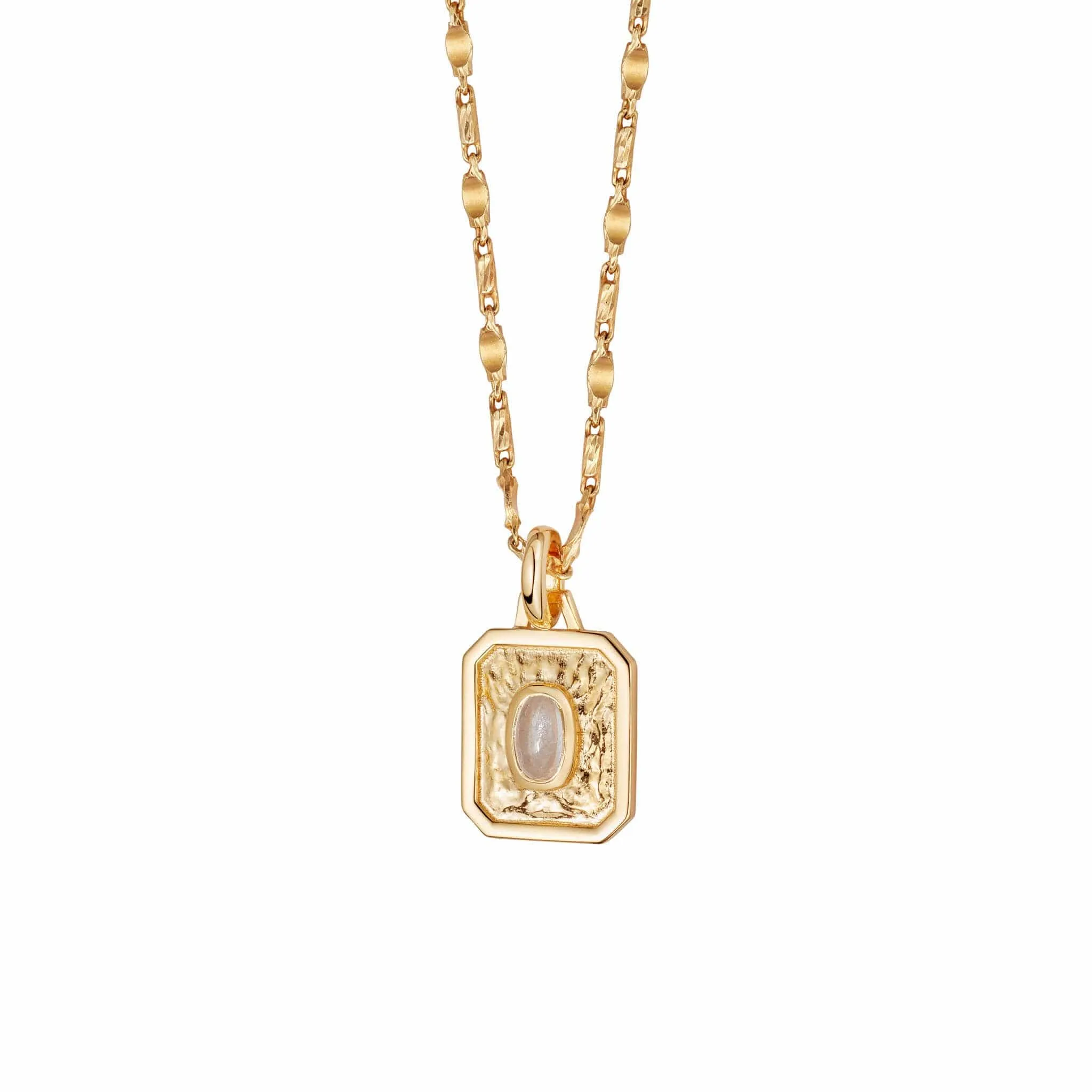 Birthstone Necklace 18ct Gold Plate