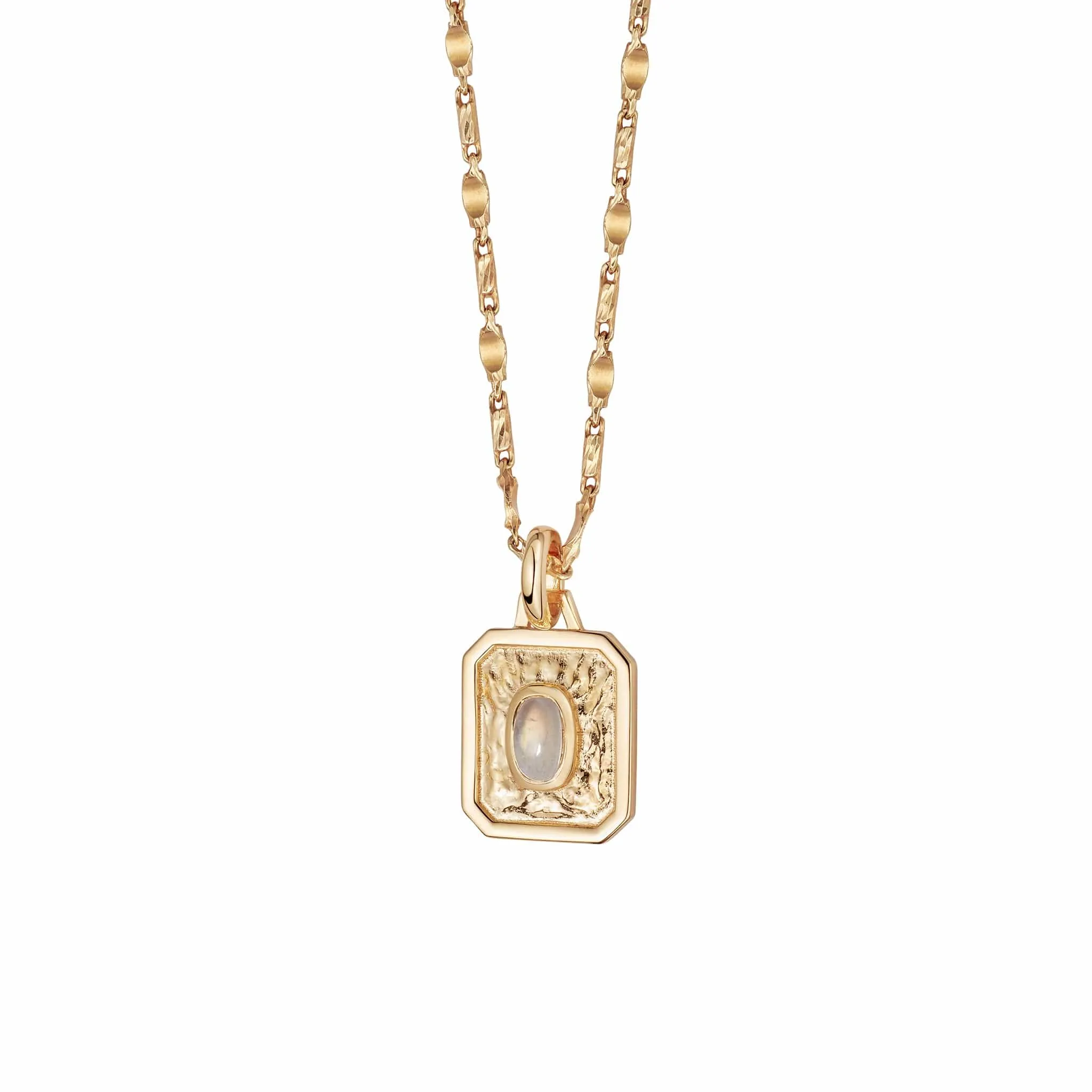 Birthstone Necklace 18ct Gold Plate