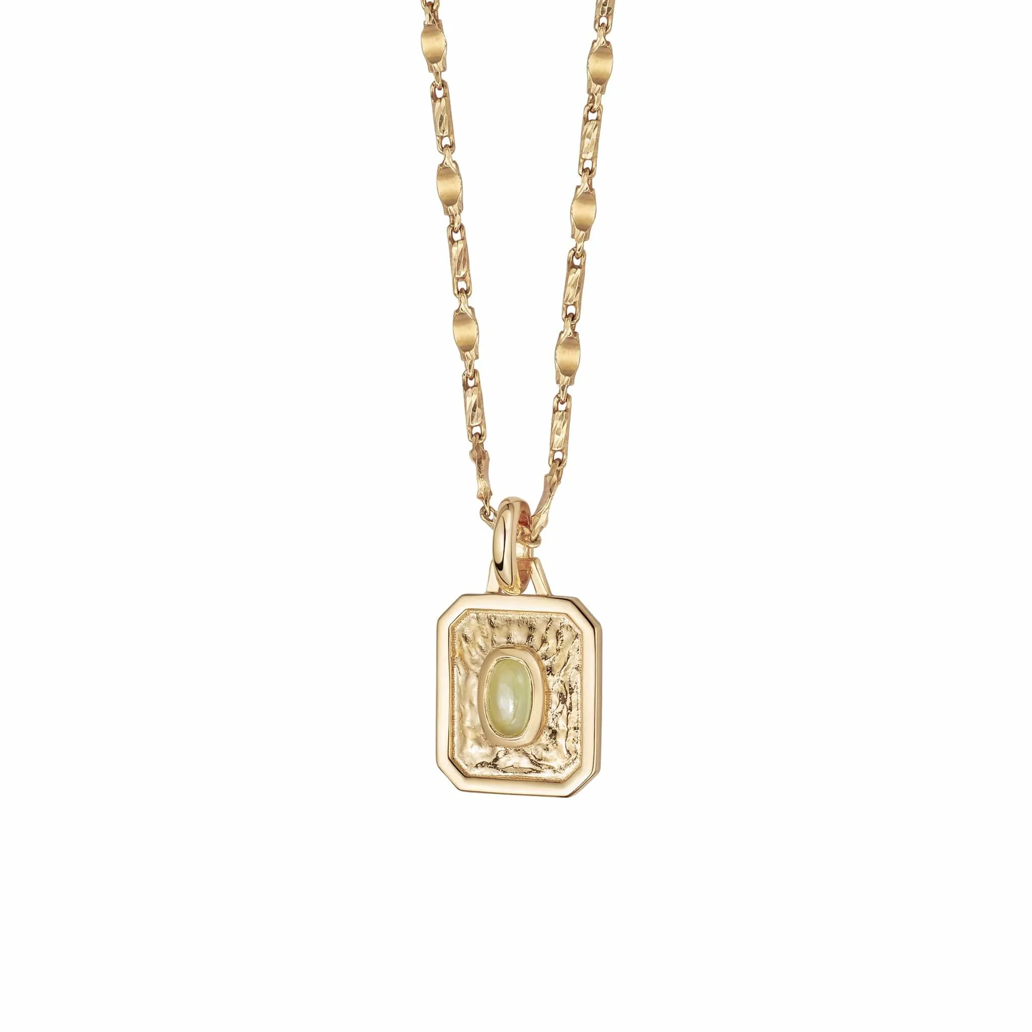 Birthstone Necklace 18ct Gold Plate