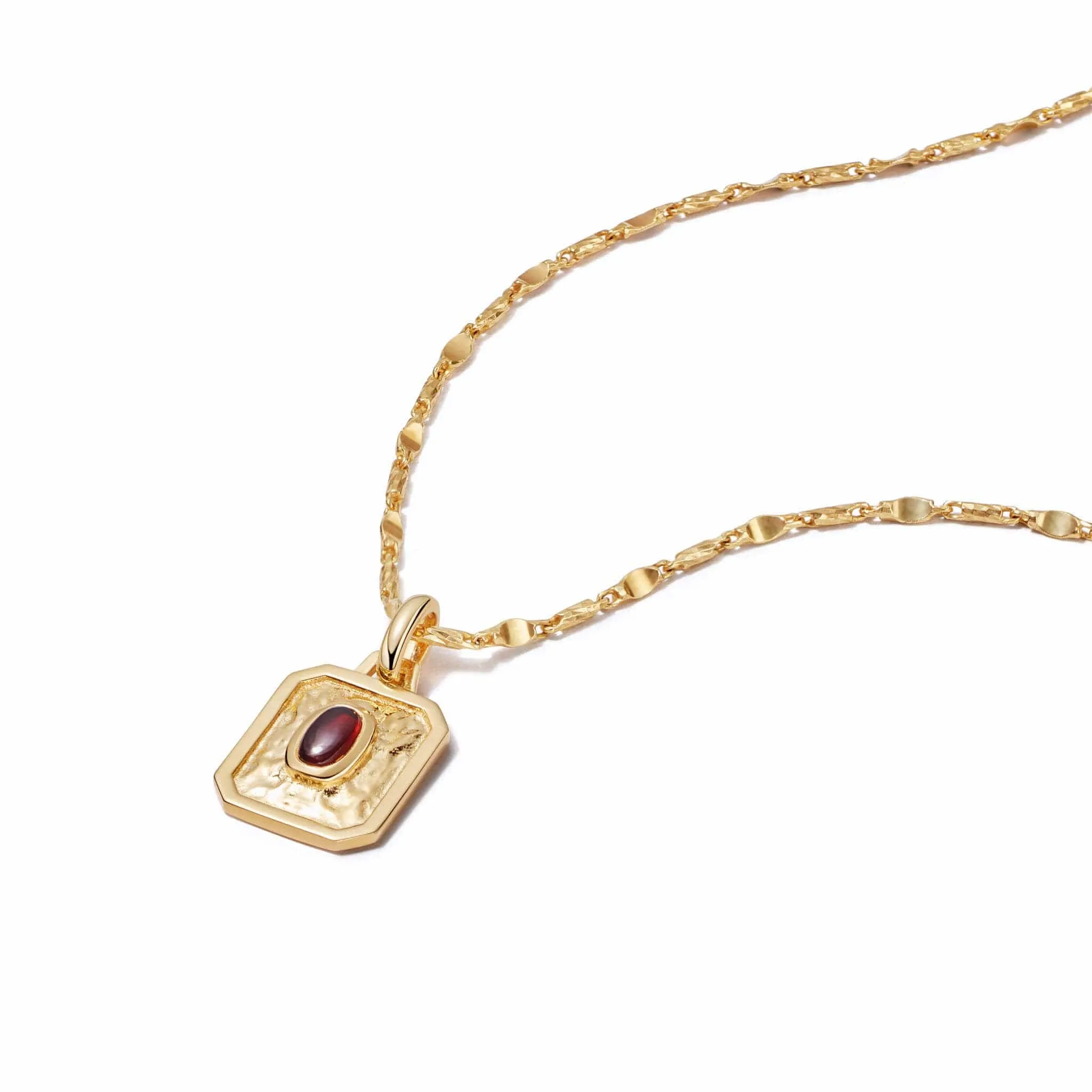 Birthstone Necklace 18ct Gold Plate