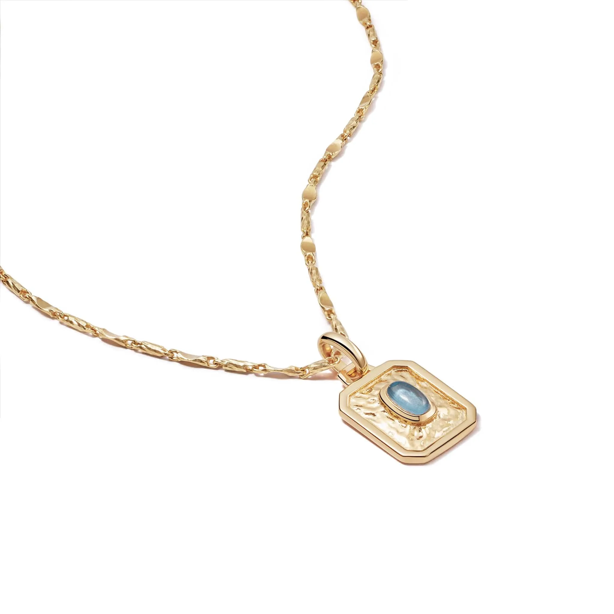 Birthstone Necklace 18ct Gold Plate