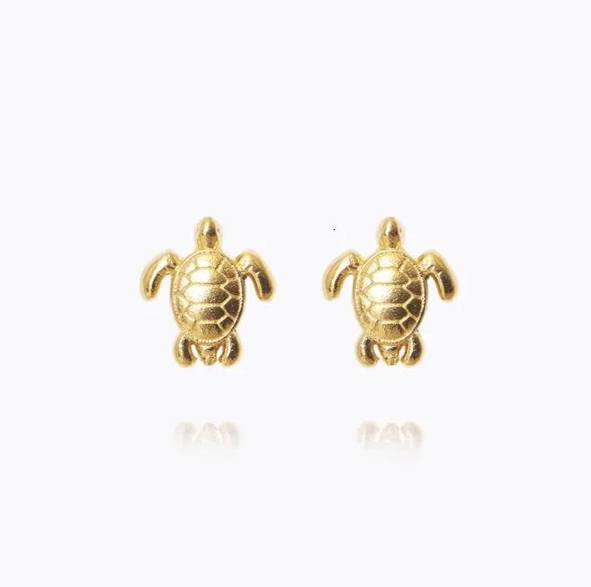 Caroline Svedbom Turtle Earrings Gold