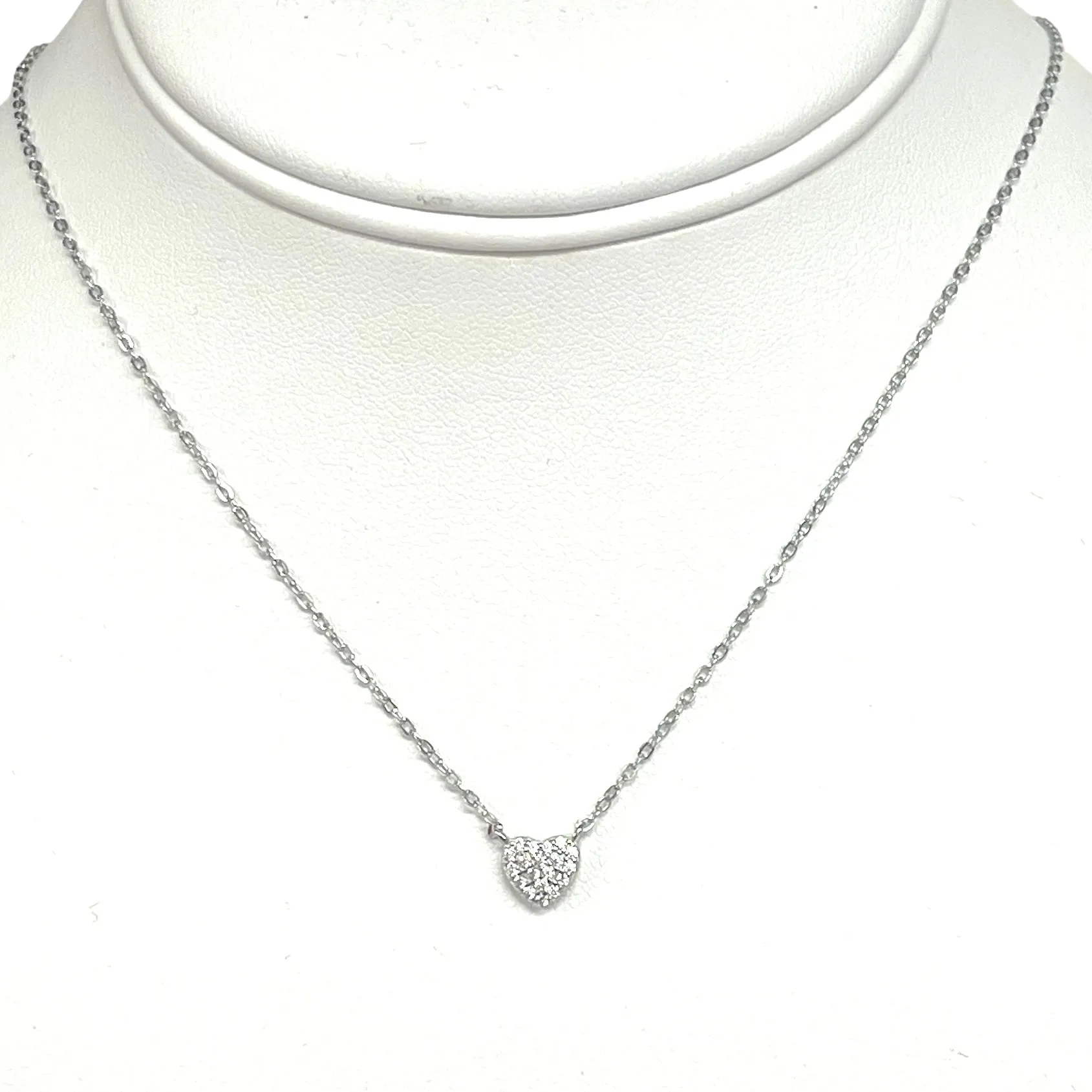 Delicate CZ Heart Necklace