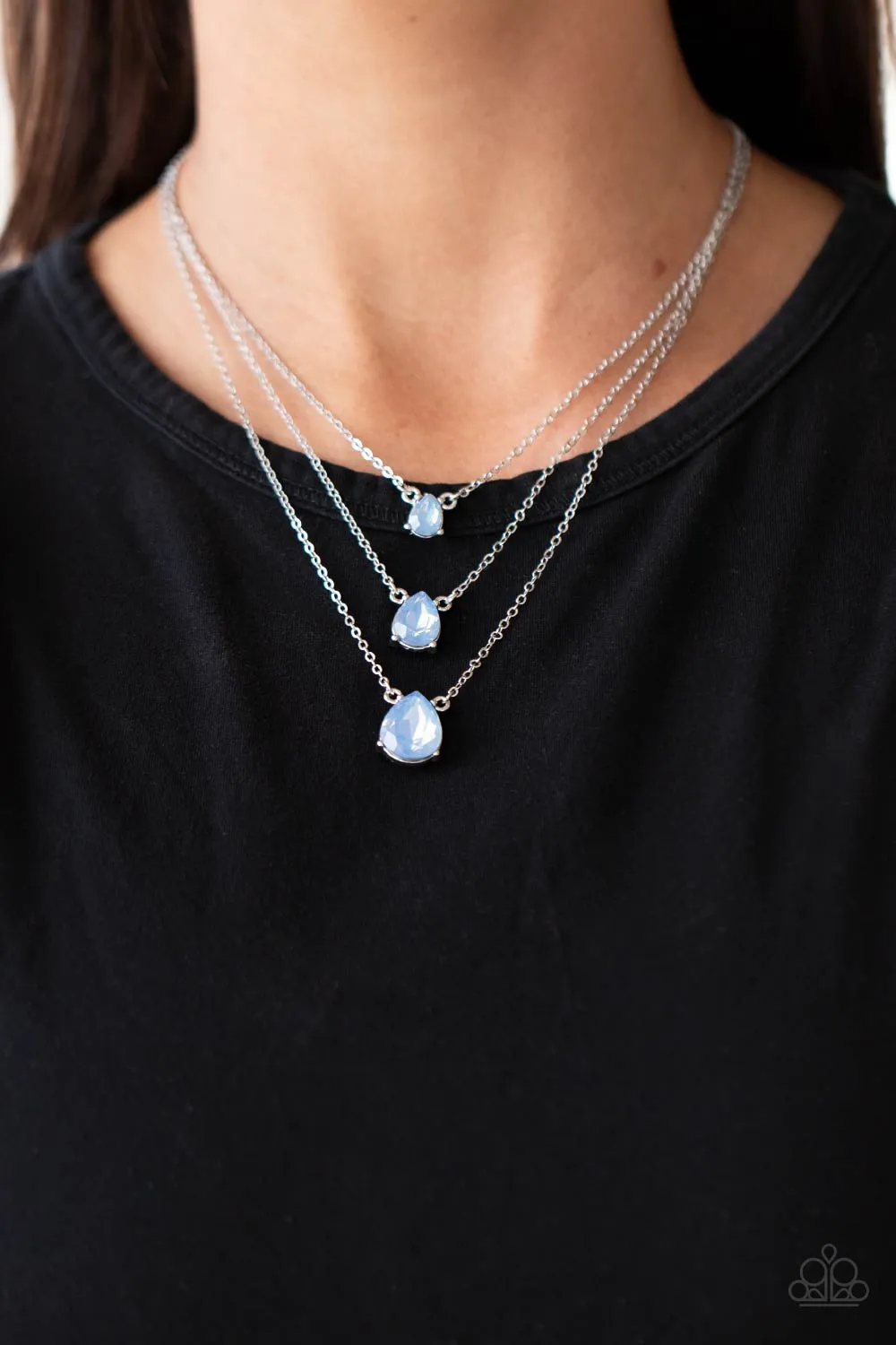 Dewy Drizzle - Blue Necklace