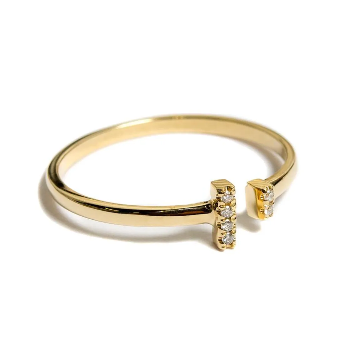 Diamond Bar Ring