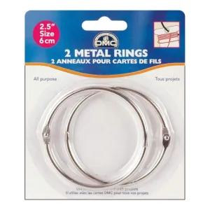 DMC Metal Rings 2.5" 2 pack