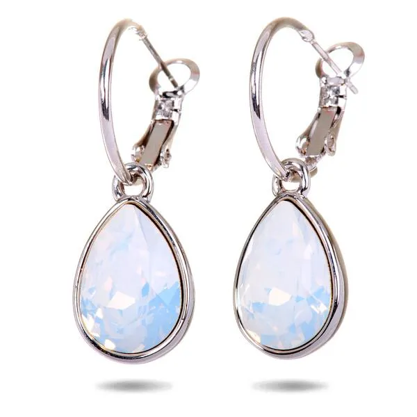 E7258 Teardrop Opal Swarovski Elements Drop Earrings