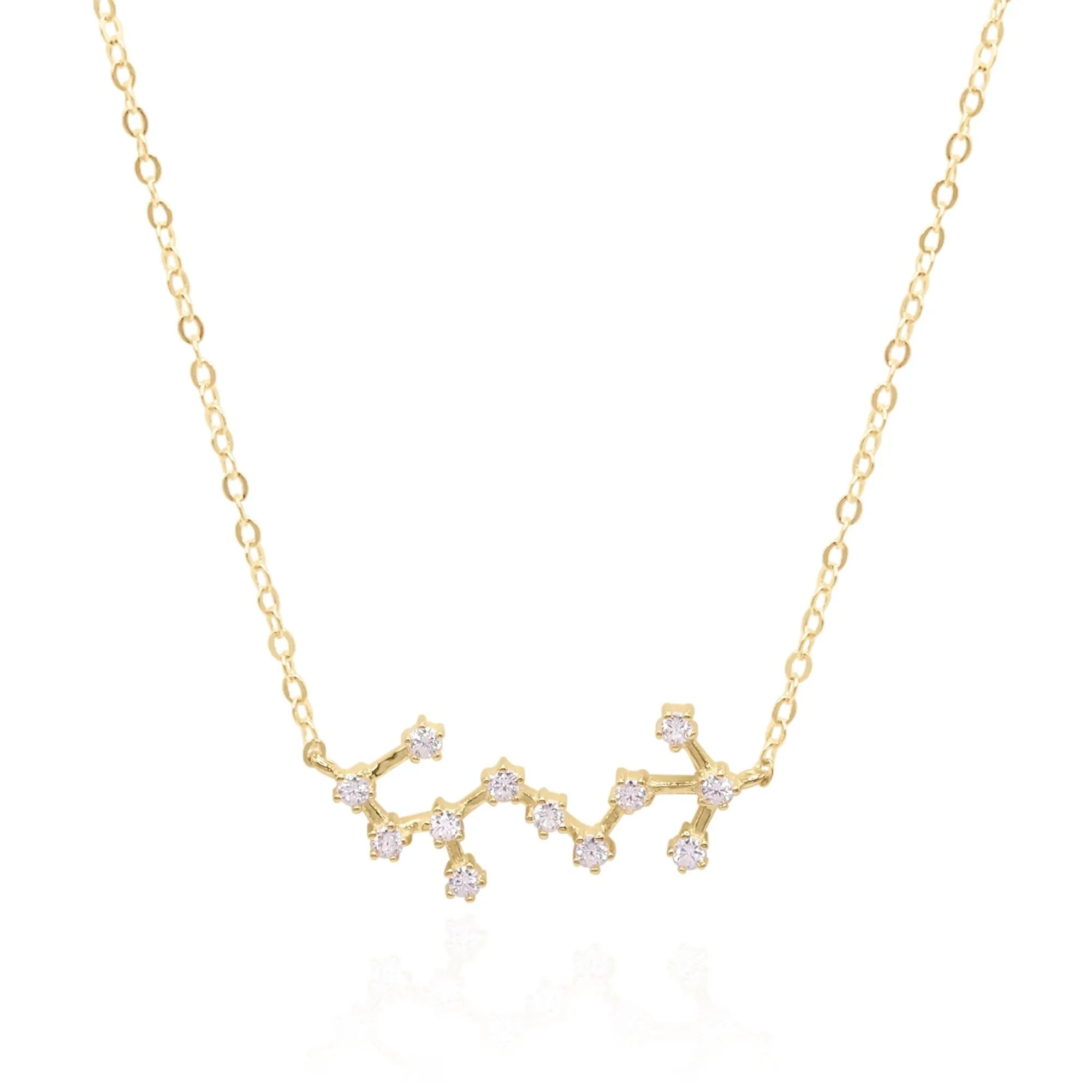 Esphyr Constellation Zodiac Necklace | 18K Gold Plated