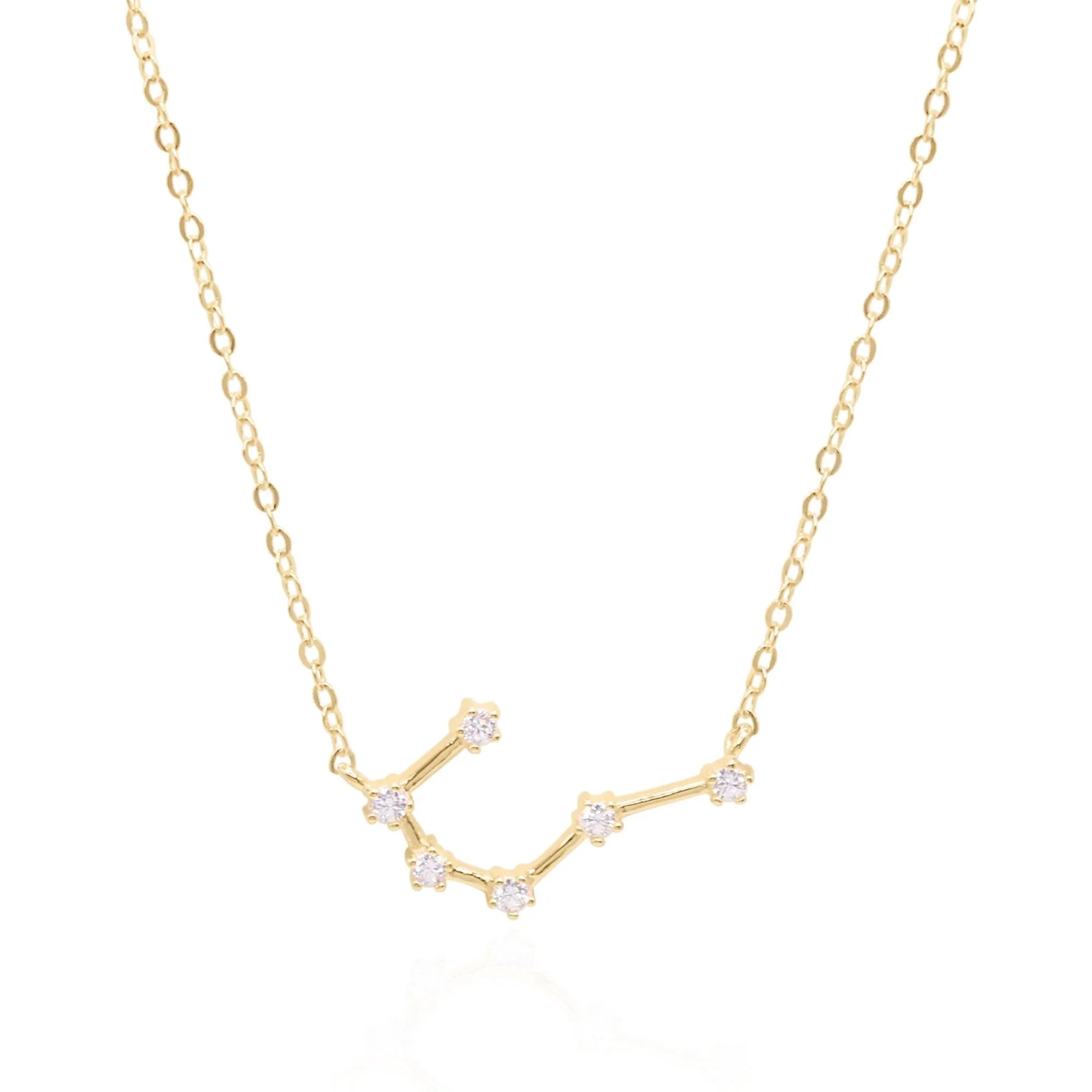 Esphyr Constellation Zodiac Necklace | 18K Gold Plated