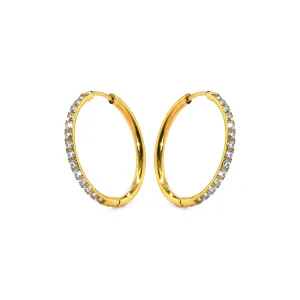 Etheral CZ Hoop Earrings