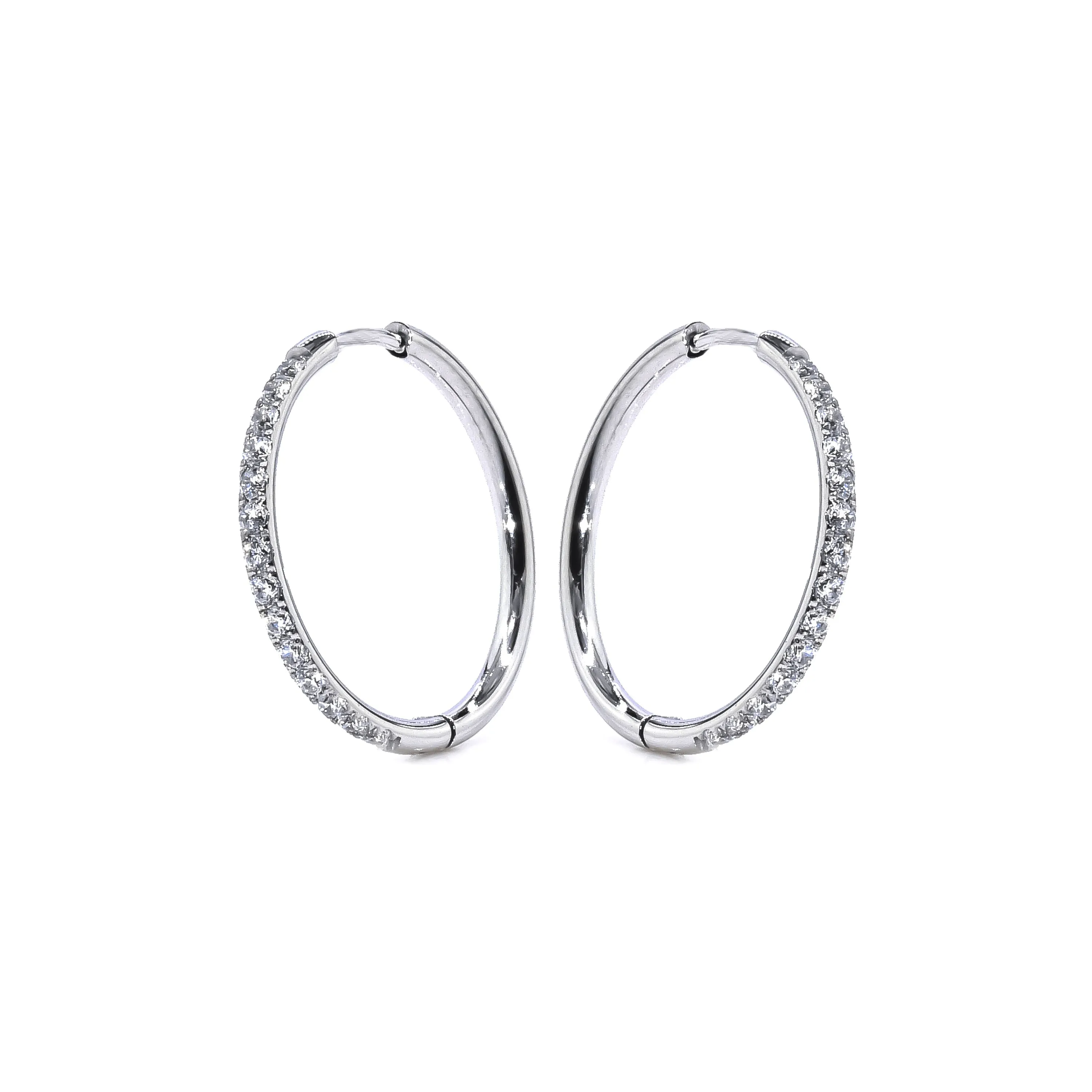 Etheral CZ Hoop Earrings