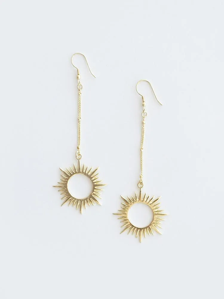 Ethereal Drop Earrings - Gold