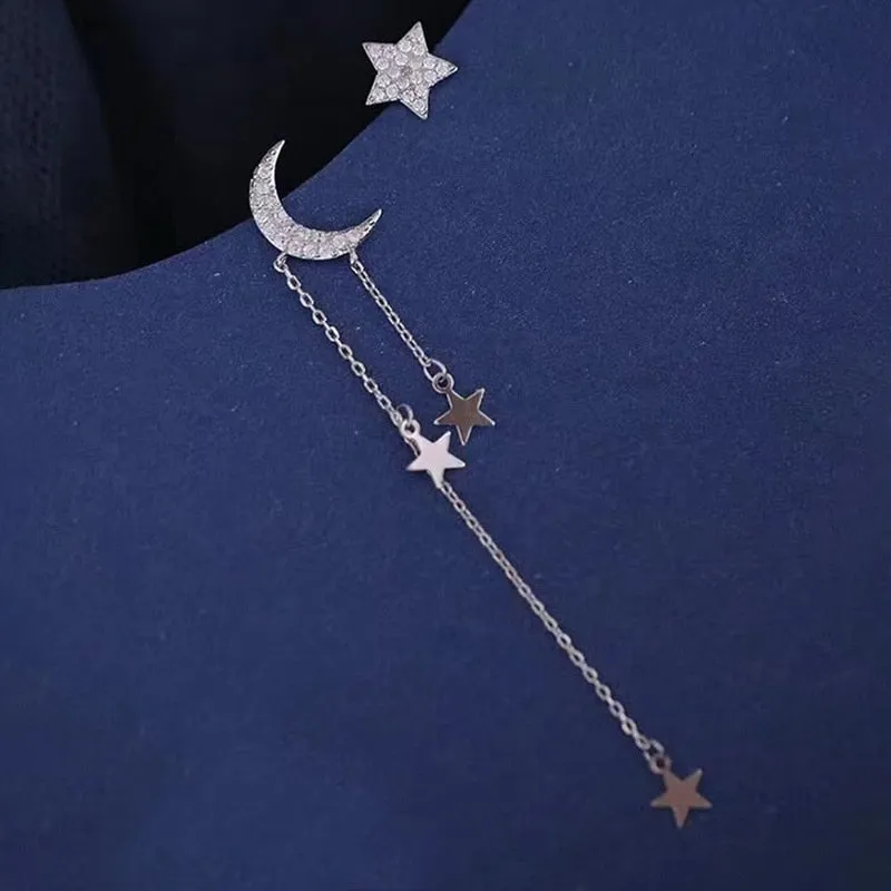 Ethereal Moon Dangle Earrings