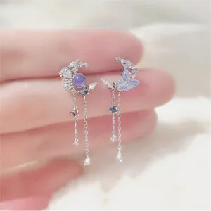 Ethereal Moon Dangle Earrings