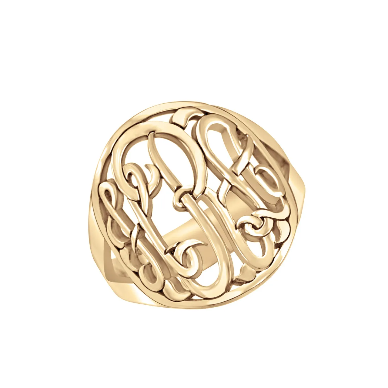 Fink's Monogram Script Ring