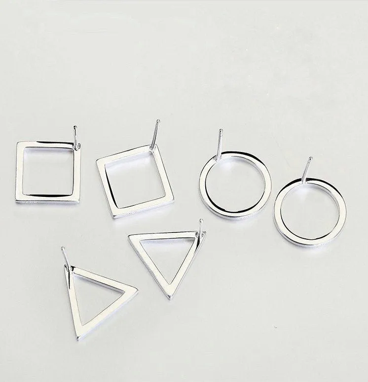 Geometric Minimalistic Earrings