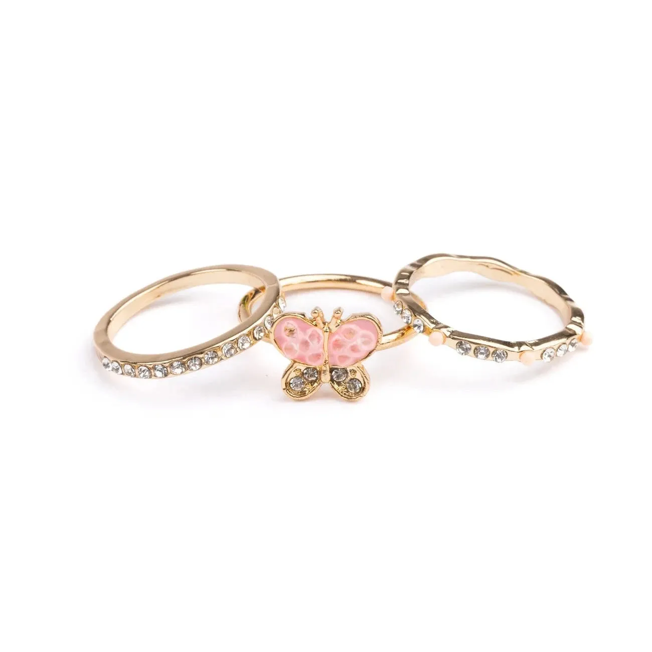 Great Pretenders Boutique Butterfly Garden Ring Set