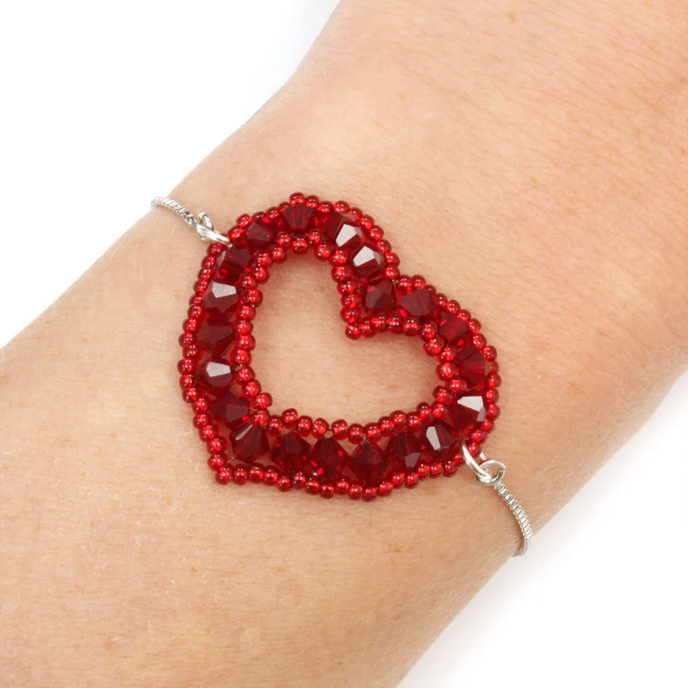 Heart Bracelet Kit Red