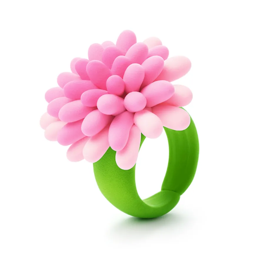 Hey Clay Bijou Flower Rings