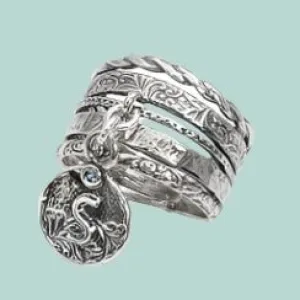 Initial Silver Ring