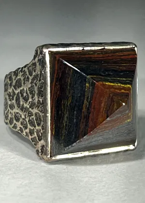 Iron Tiger Eye Ring