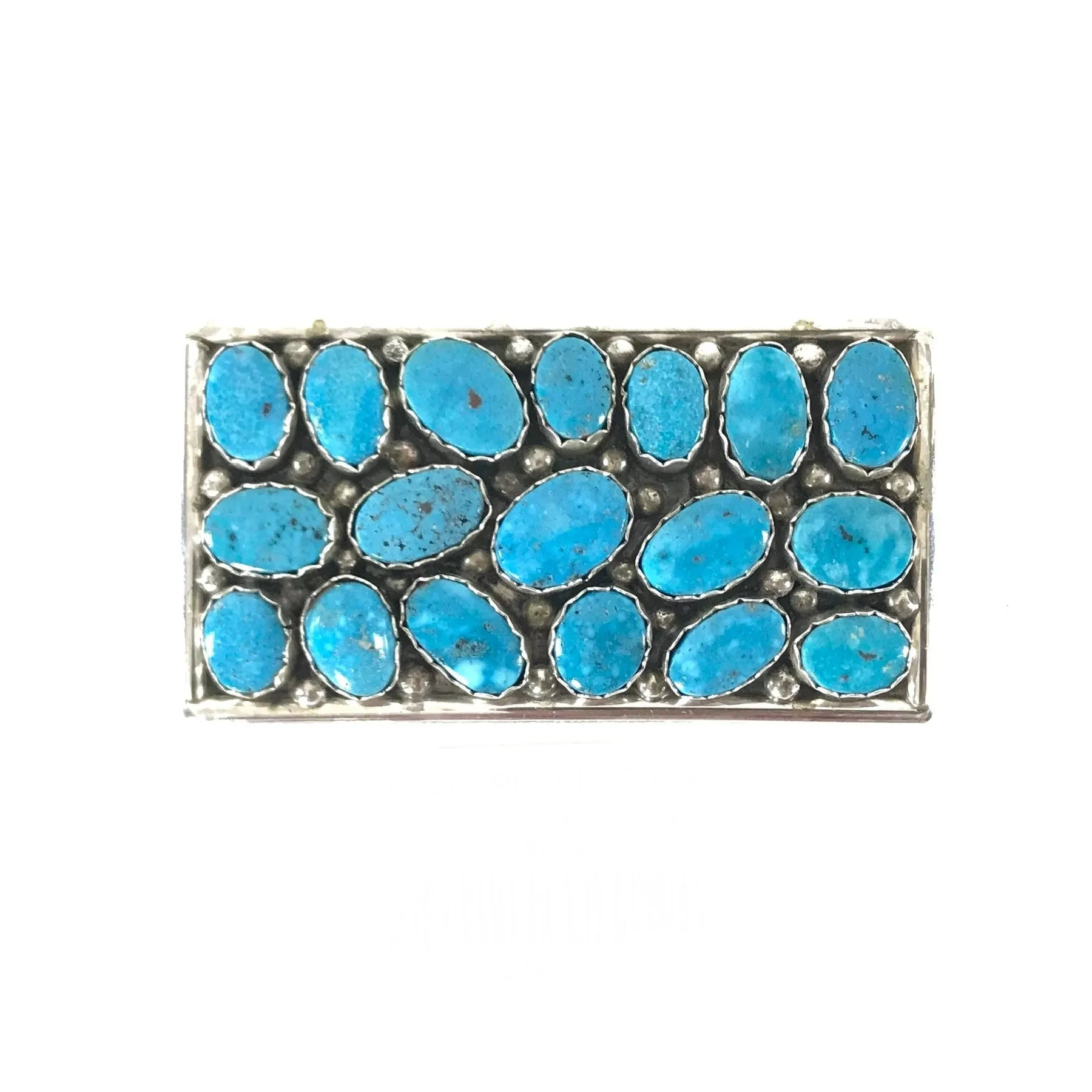 Jason Livingston Turquoise Cobble Buckle