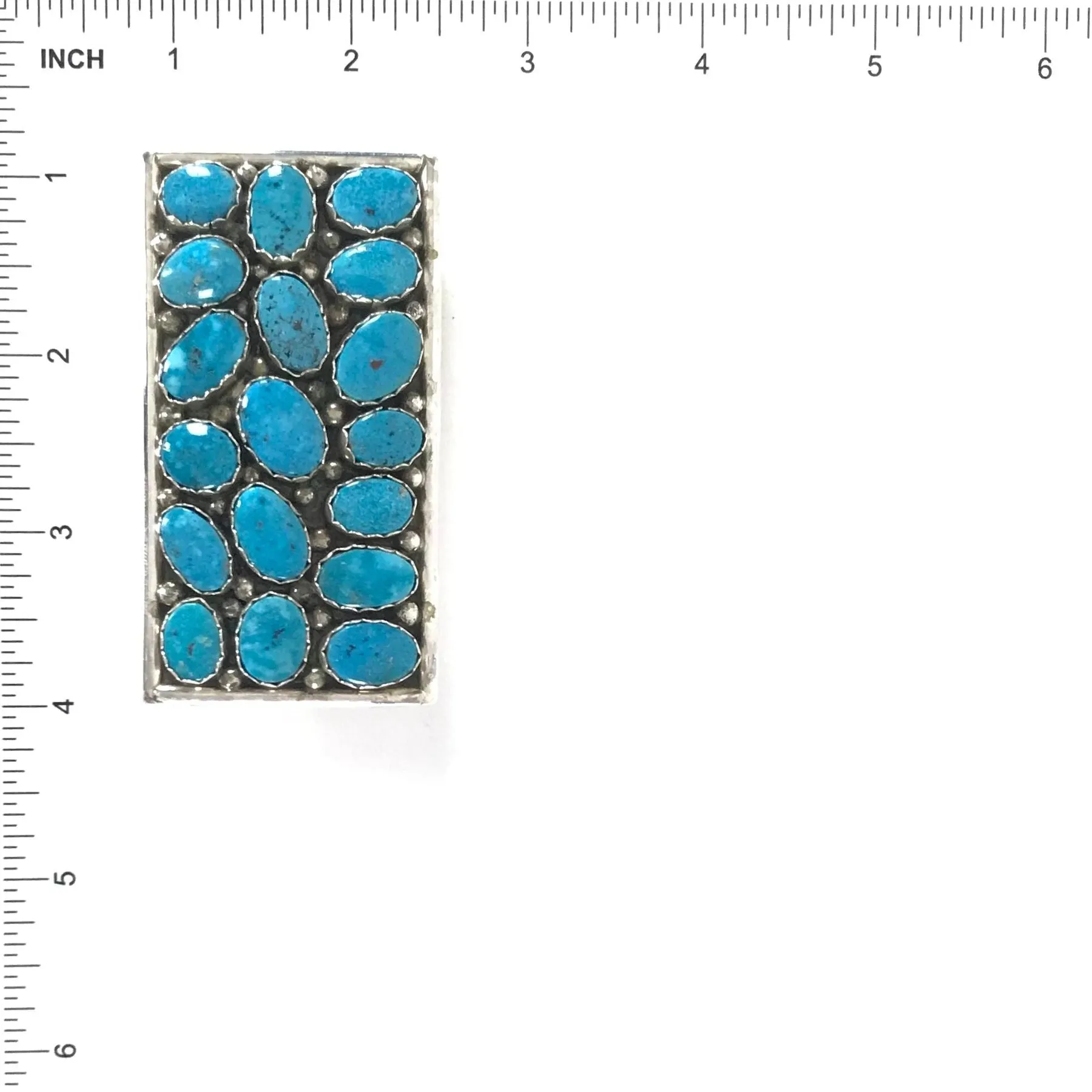 Jason Livingston Turquoise Cobble Buckle