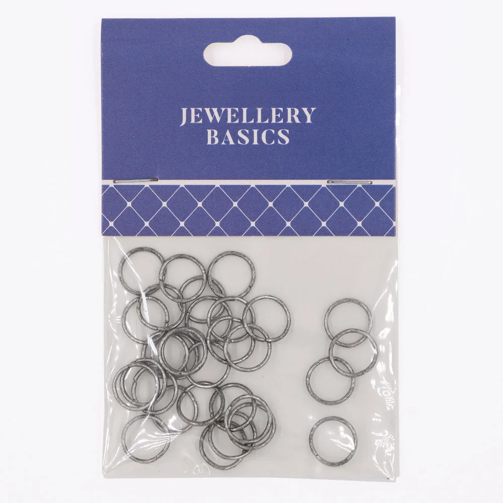 Jump Ring 10mm Antique Silver 30Pcs