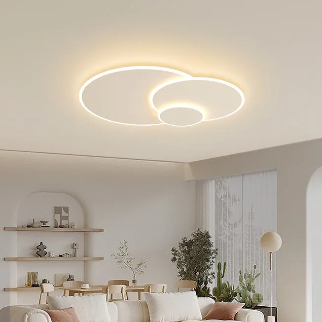 LED Triple Rings Design Modern Creative Ceiling Light