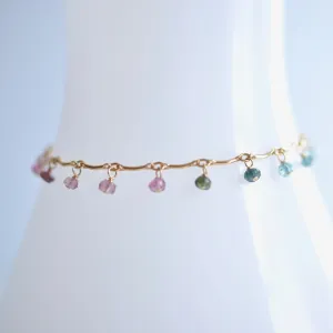 Leticia - Tourmaline, 14k Gold Filled Bracelet