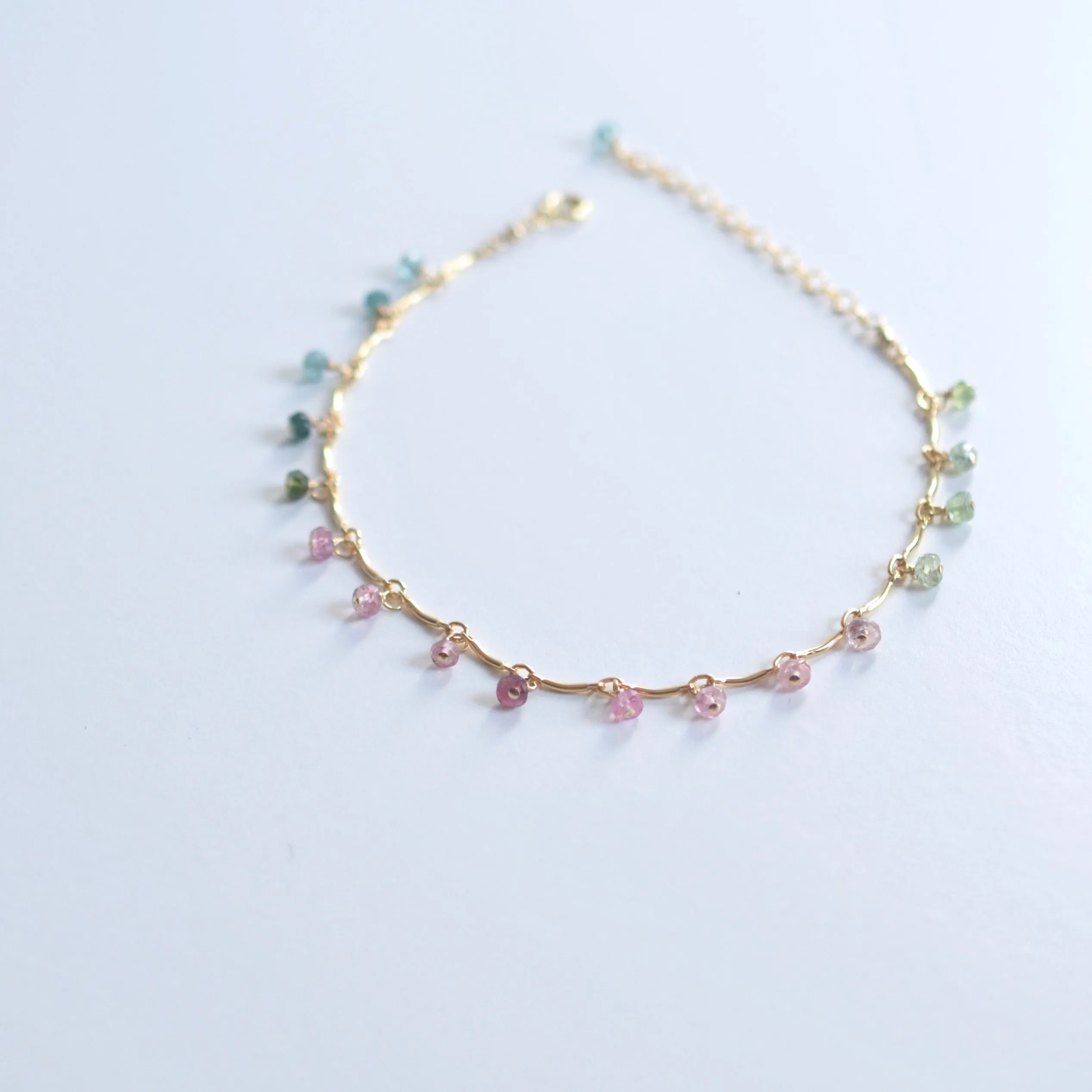 Leticia - Tourmaline, 14k Gold Filled Bracelet