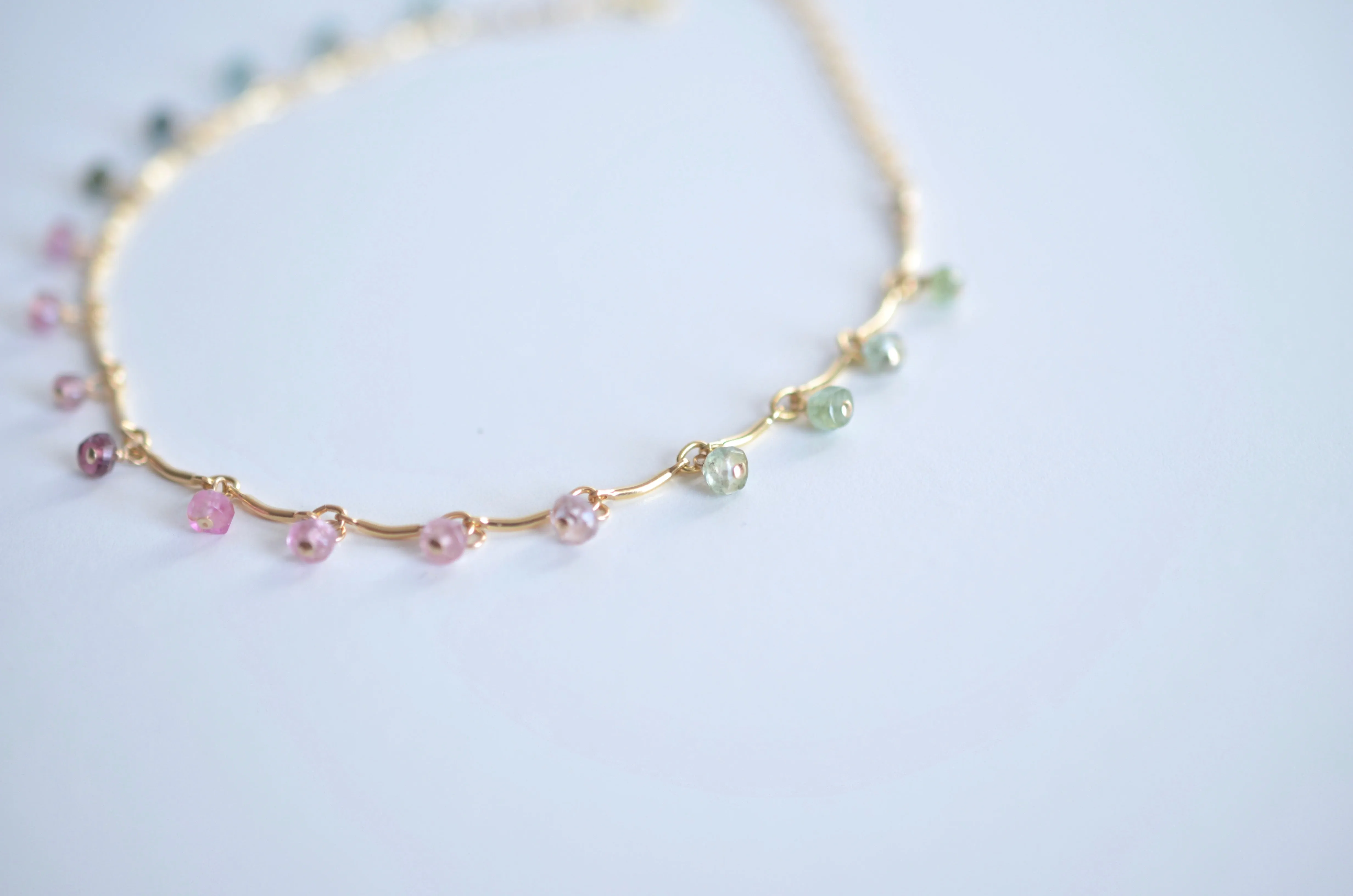 Leticia - Tourmaline, 14k Gold Filled Bracelet