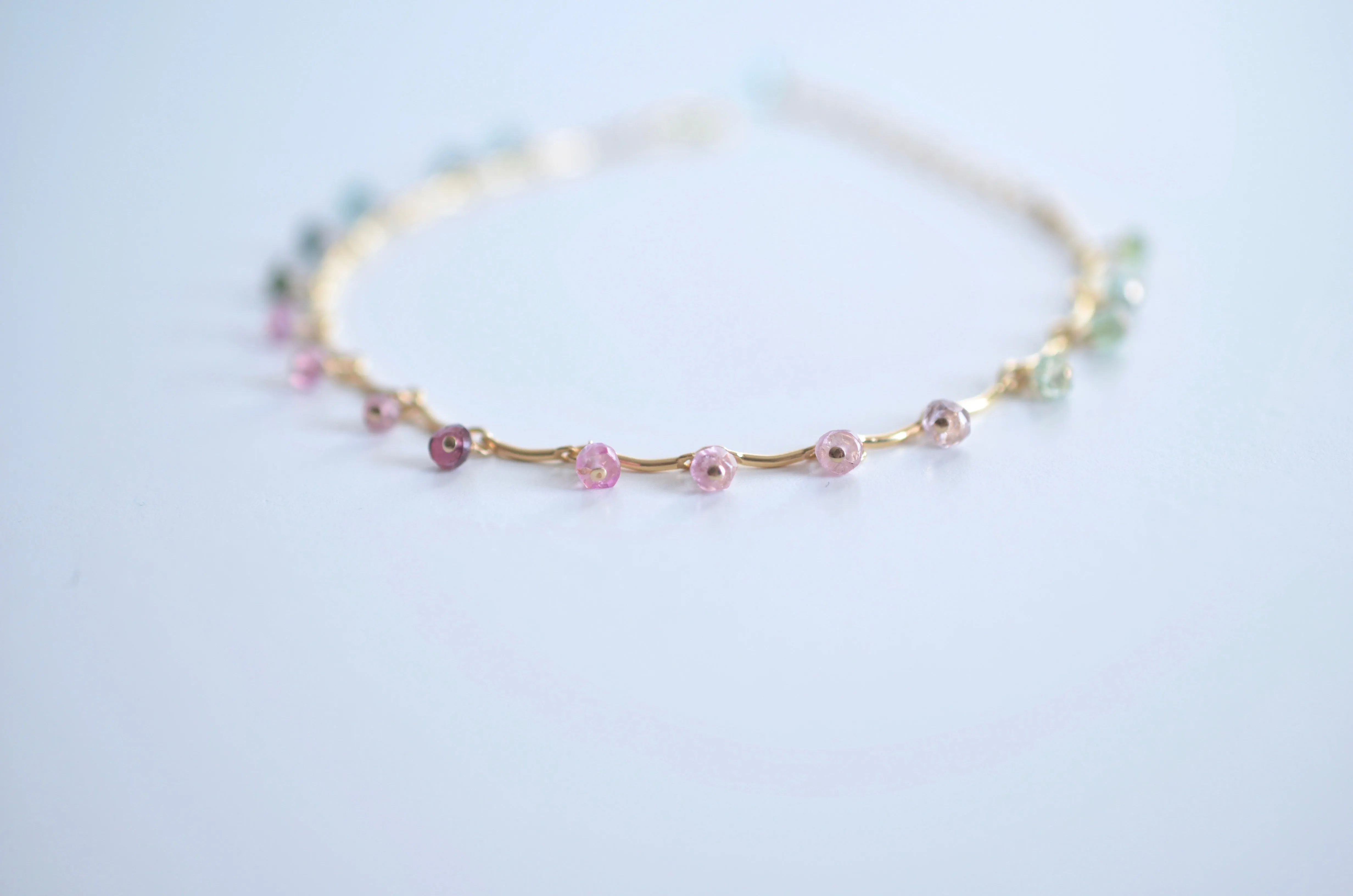 Leticia - Tourmaline, 14k Gold Filled Bracelet