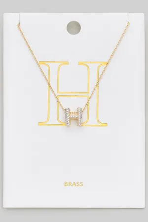 Let's Get Personal Initial Necklace H