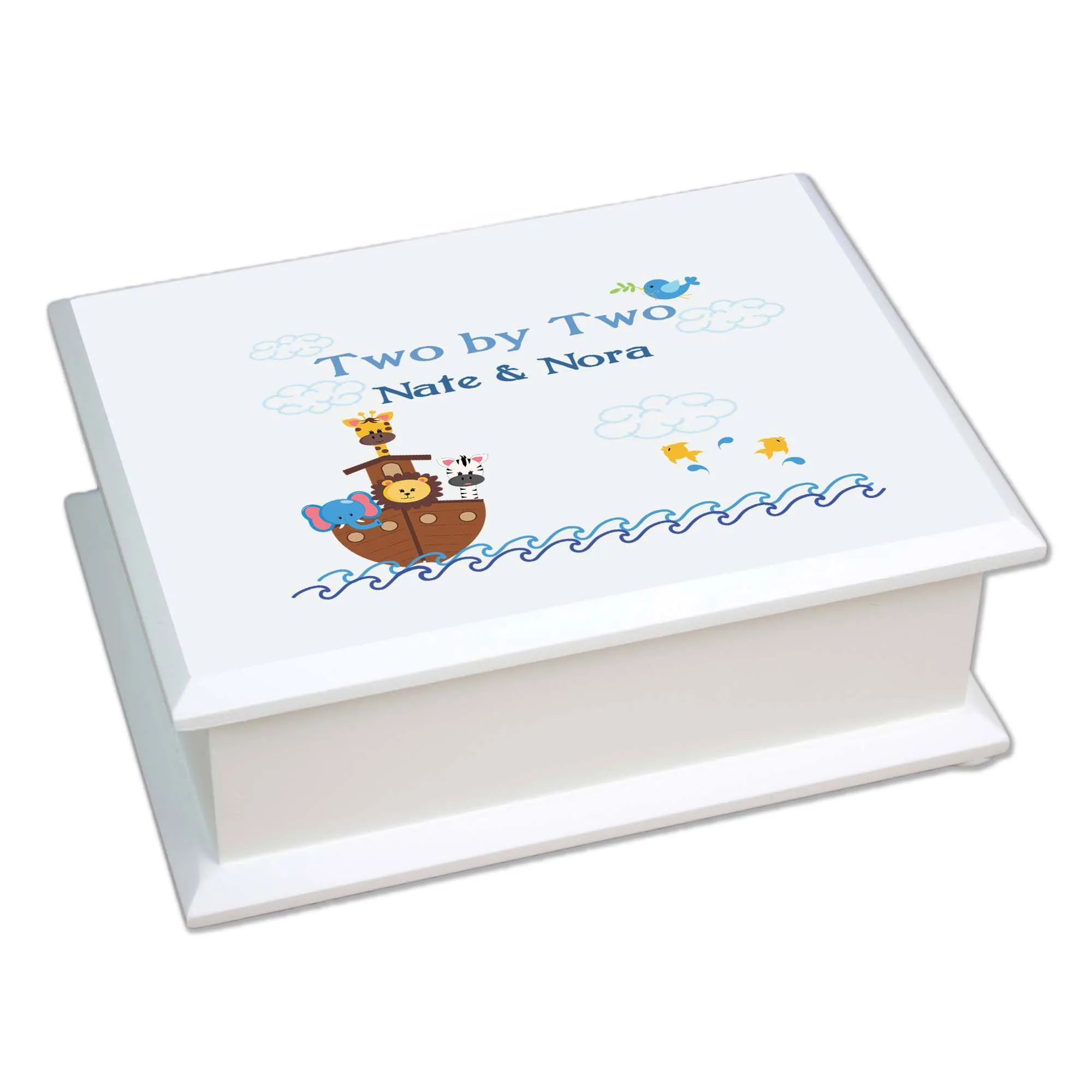 Lift Top Jewelry Box - Noah's Ark