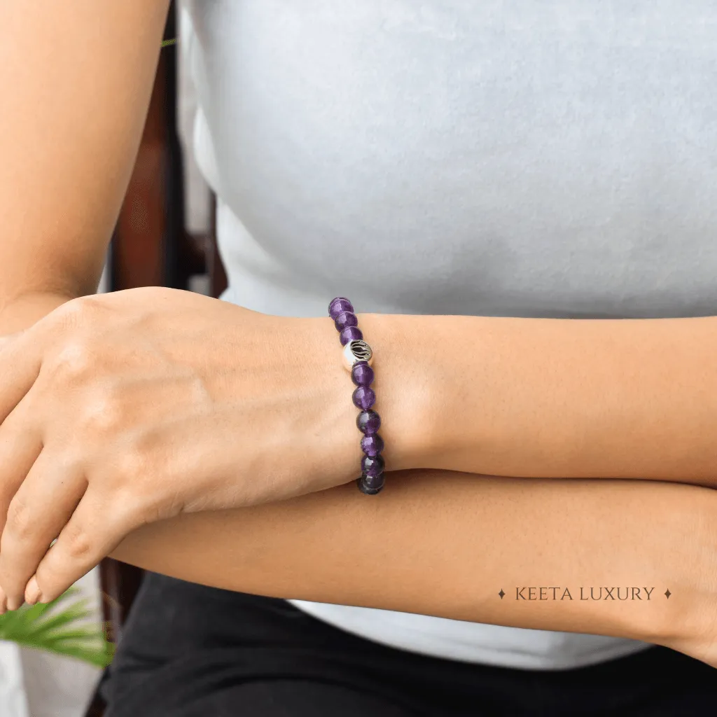 Lotus Bloom - Amethyst Bracelets