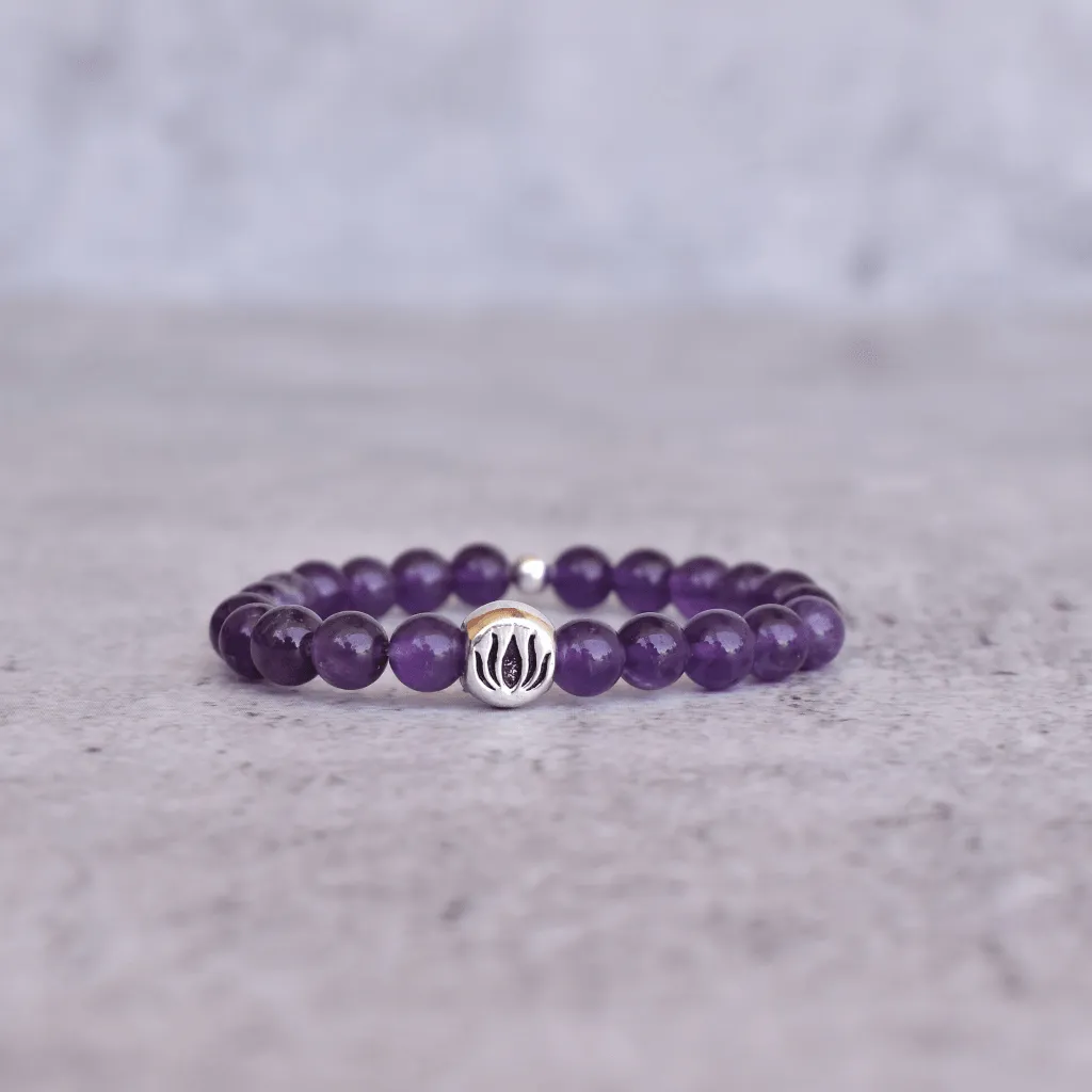 Lotus Bloom - Amethyst Bracelets