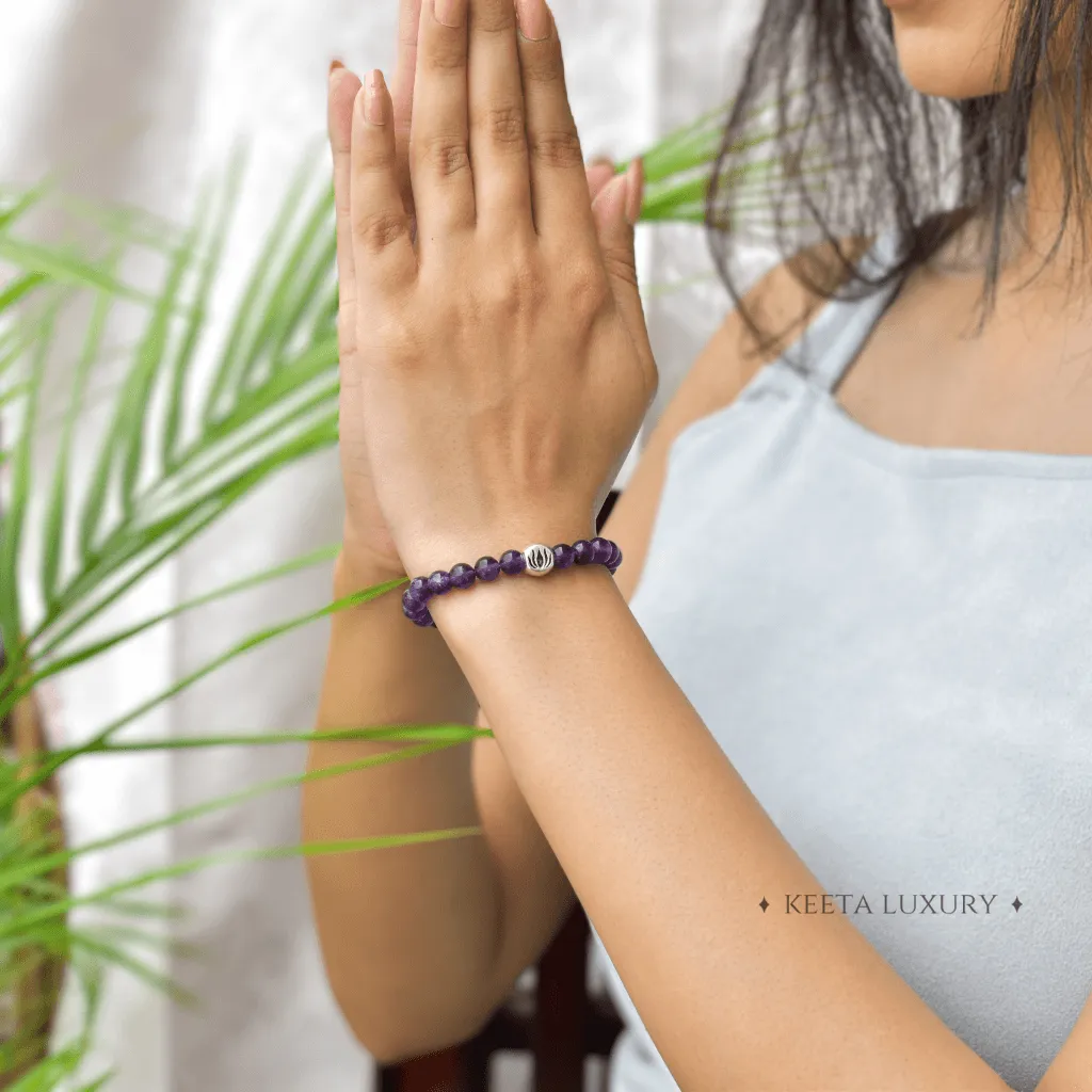 Lotus Bloom - Amethyst Bracelets