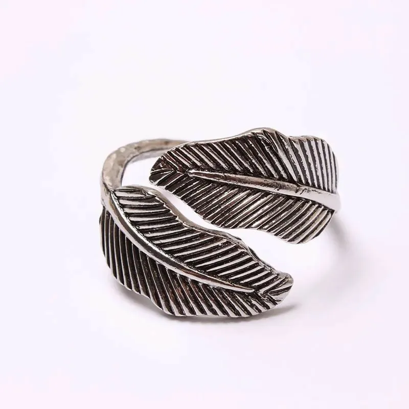 Napkin Holder Rings-Creative Leaf Silver