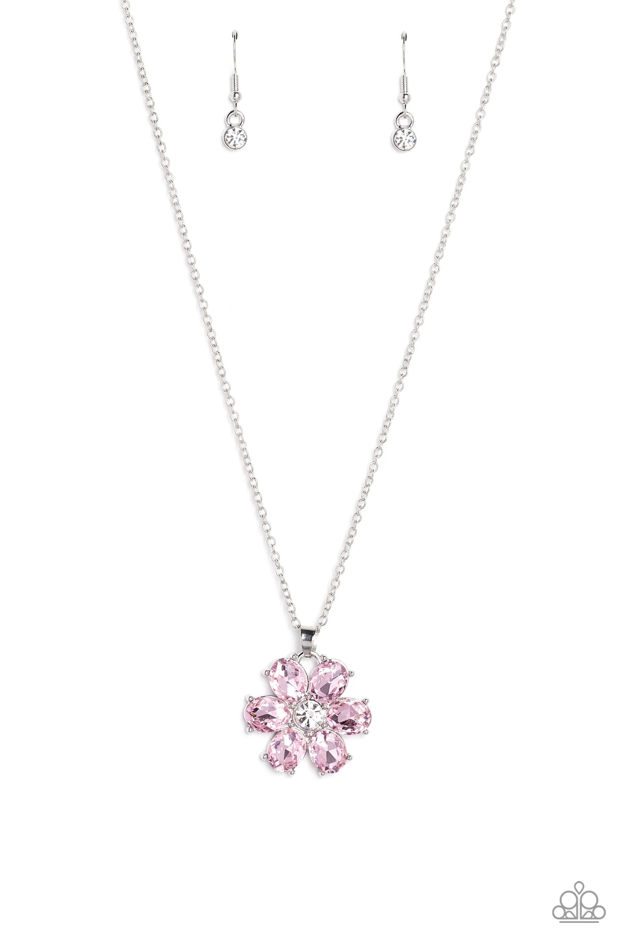 Necklaces Fancy Flower Girl - Pink N001