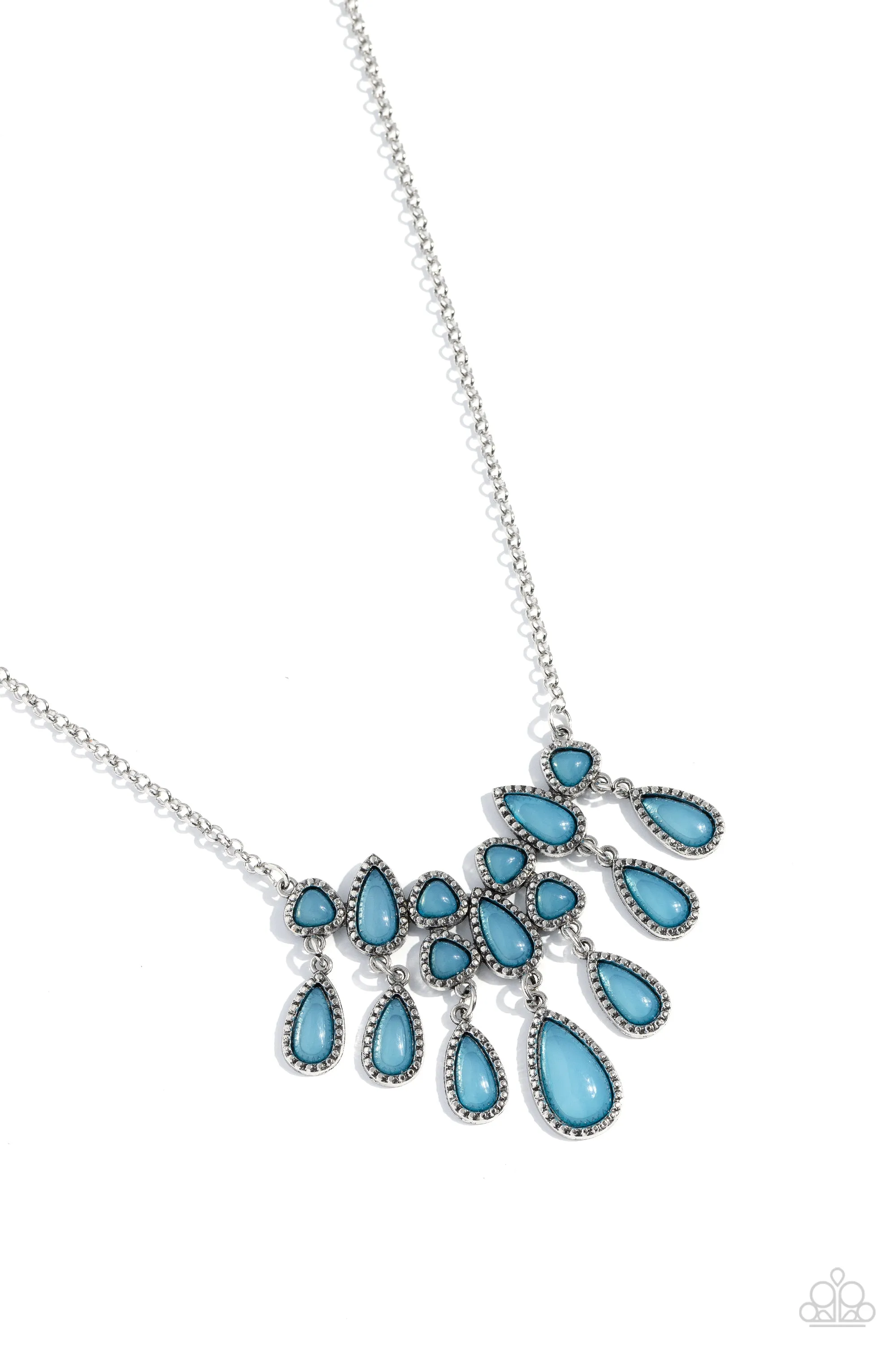 Paparazzi Exceptionally Ethereal Blue Necklace & Earring Set