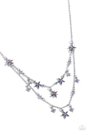 Paparazzi Raising the STAR Purple Necklace & Earring Set